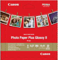 Canon PP-201, 13x13cm fotopapier lesklý, 20 ks, 265g/ m