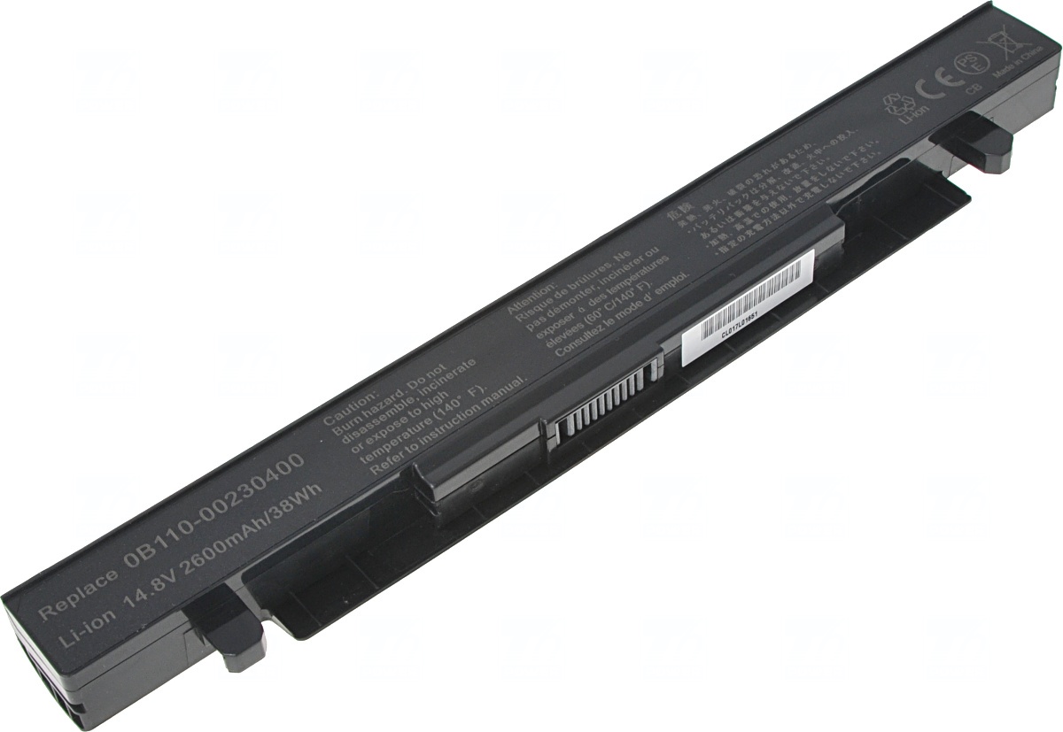 Batéria T6 Power Asus X450, X550, X552, A450, A550, F450, F550, F552, R510, 2600mAh, 38Wh, 4cell