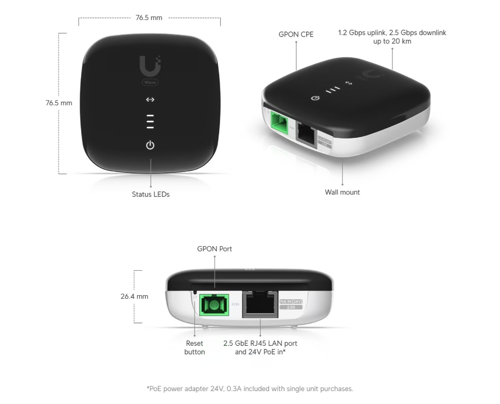 Ubiquiti Wave-Fiber-ONU-20 - WaveFiber ONU, 20-pack 