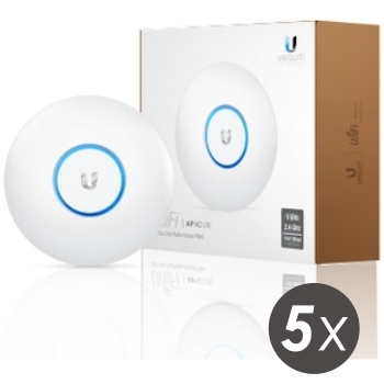 Ubiquiti UniFi AP AC LITE 2, 4 GHz/ 5 GHz 5pck, PoE nie je súčasťou balenia