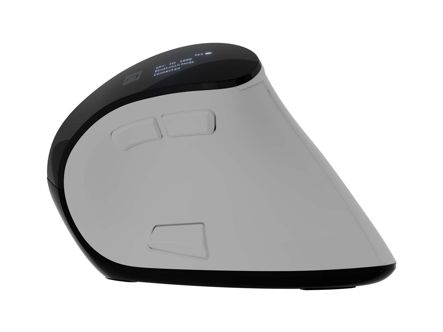 Vertikálna bezdrôtová myš Natec EUPHONIE PRO/ Vertikálna/ Blue Sense/ Pre pravákov/ 4 000 DPI/ USB+BT/ Biela 
