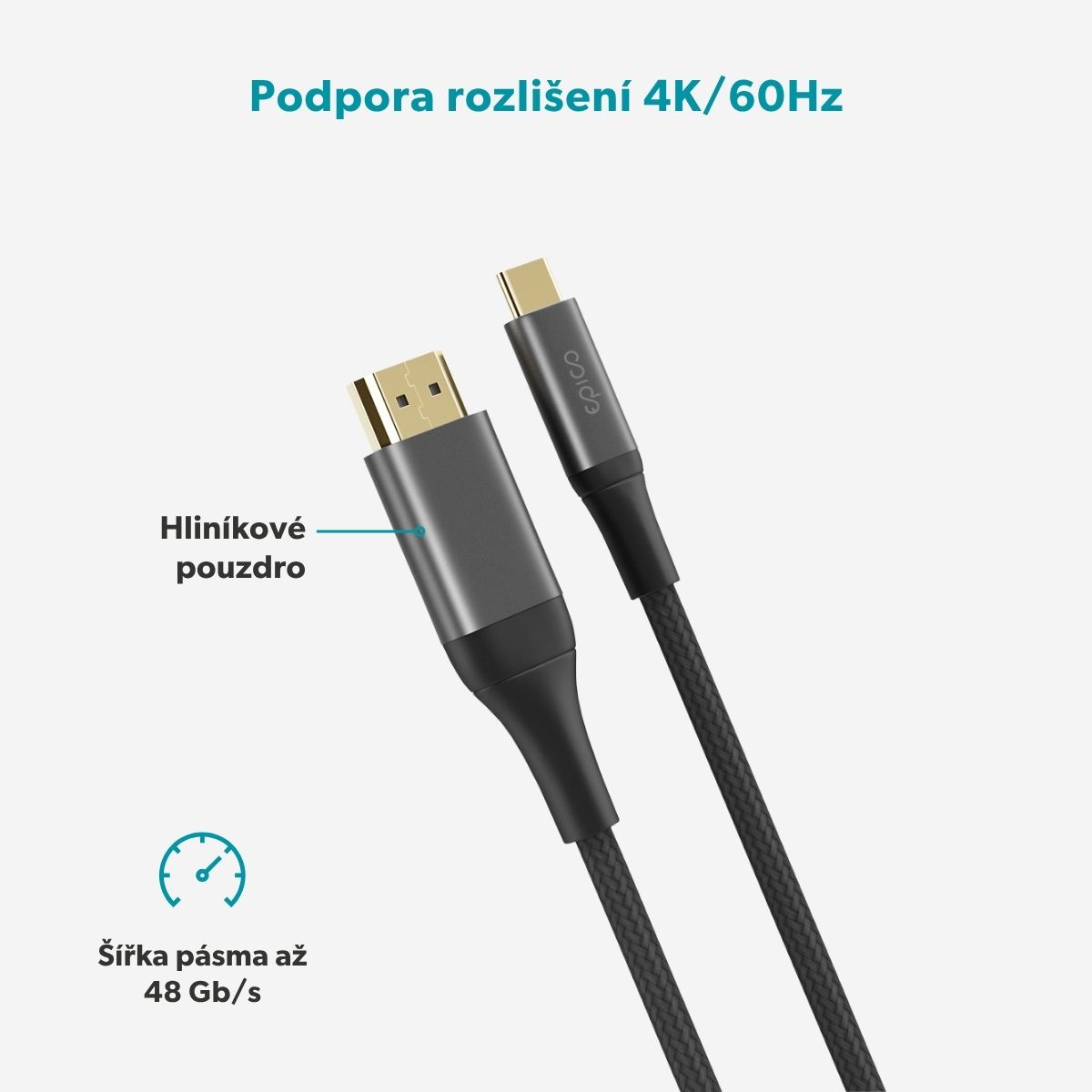 Epico UltraLink HDMI to USB-C 8K/ 60Hz 2m kábel EC65 