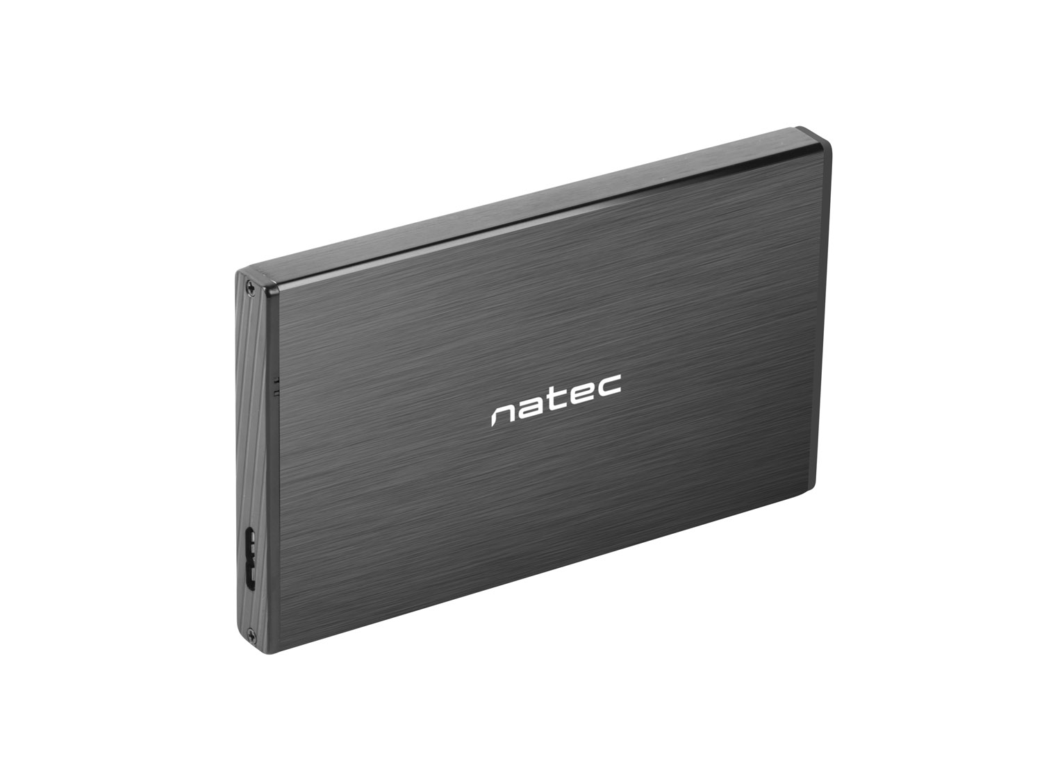 Externí box pro HDD 2, 5" USB 3.0 Natec Rhino Go, černý, hliníkové tělo 