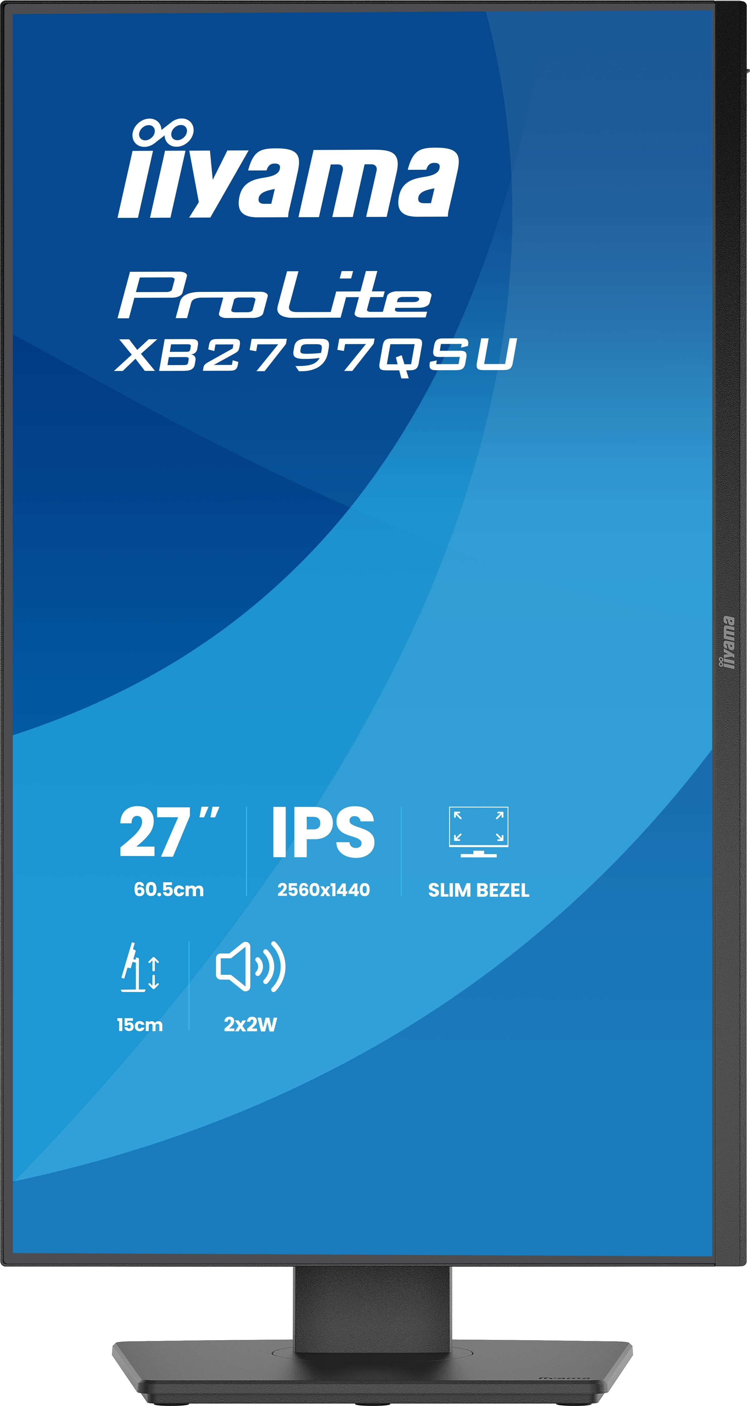iiyama ProLite/ XB2797QSU-B1/ 27"/ IPS/ QHD/ 75Hz/ 1ms/ Čierna/ 5R 