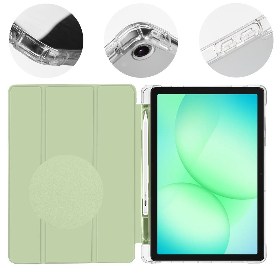 OBAL:ME MistyTab Puzdro pre Samsung Galaxy Tab A11+ Light Green 