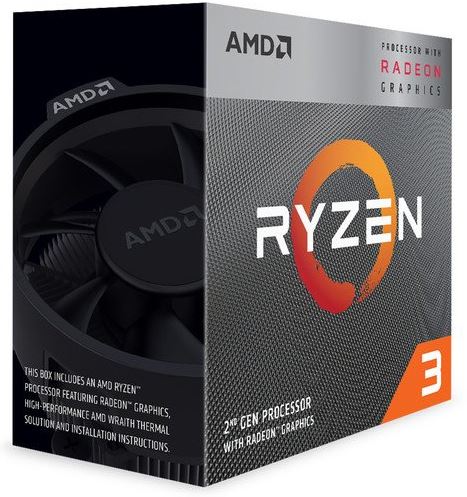 CPU AMD Ryzen 3 3200G 4core (3, 6GHz) Wraith