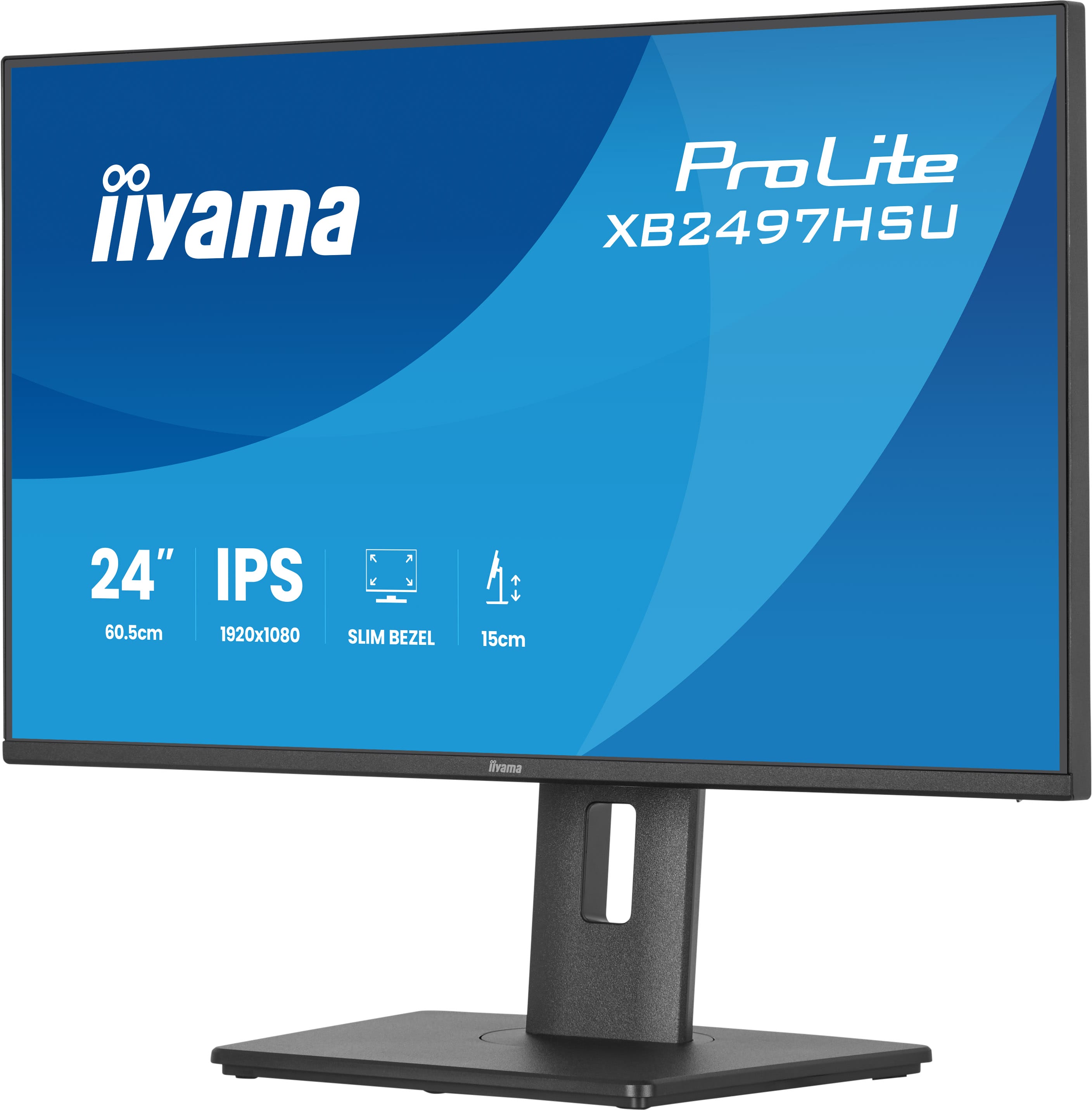 iiyama ProLite/ XB2497HSU-B1/ 23, 8"/ IPS/ FHD/ 120Hz/ 4ms/ Čierna/ 5R 