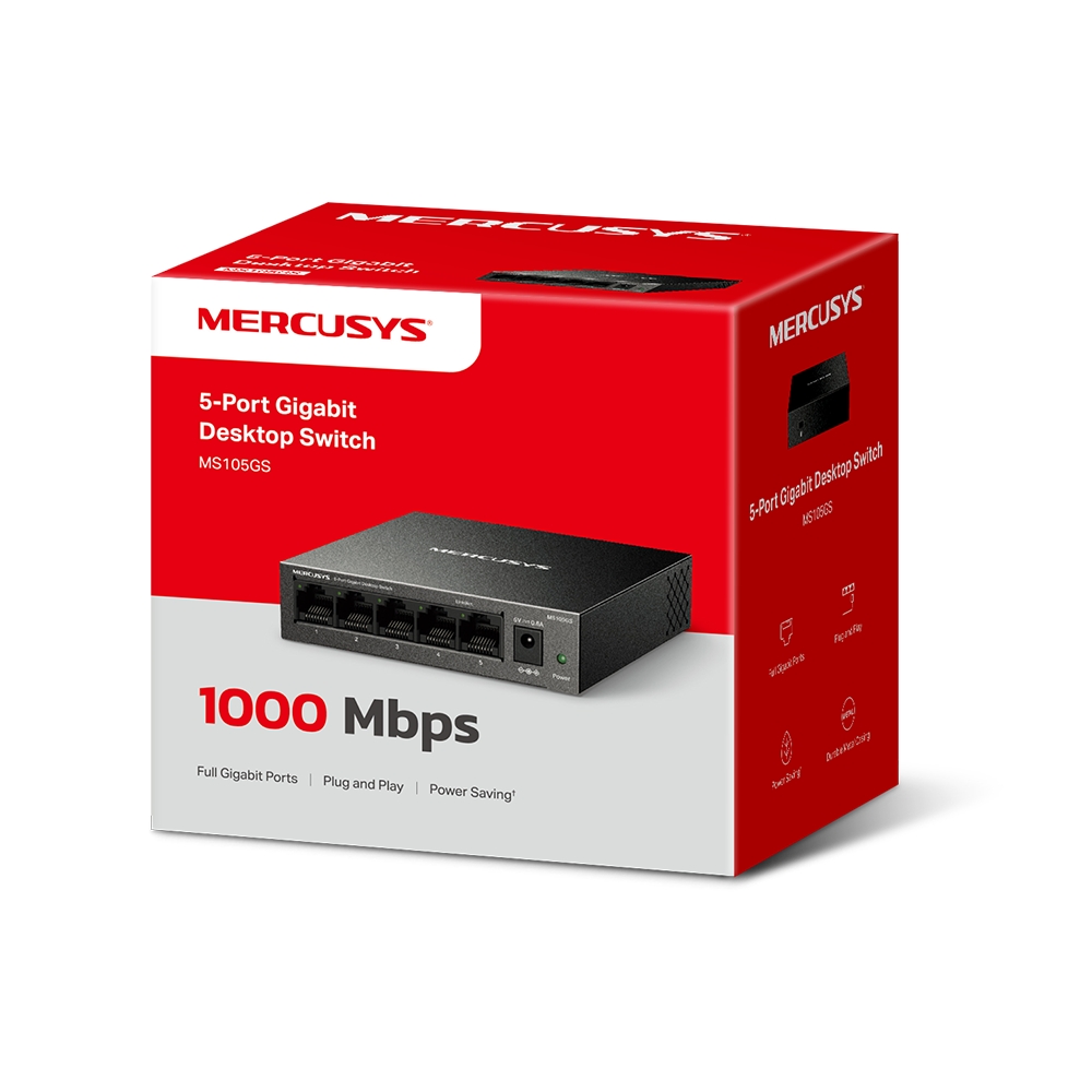 Mercusys MS105GS 5xGb Desktop switch 