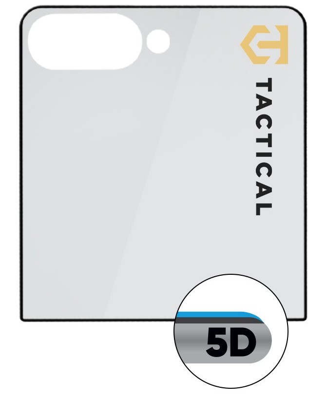 Tactical Glass Shield 5D sklo (Vonkajšie) pre Samsung Galaxy Z Flip 7 Black 
