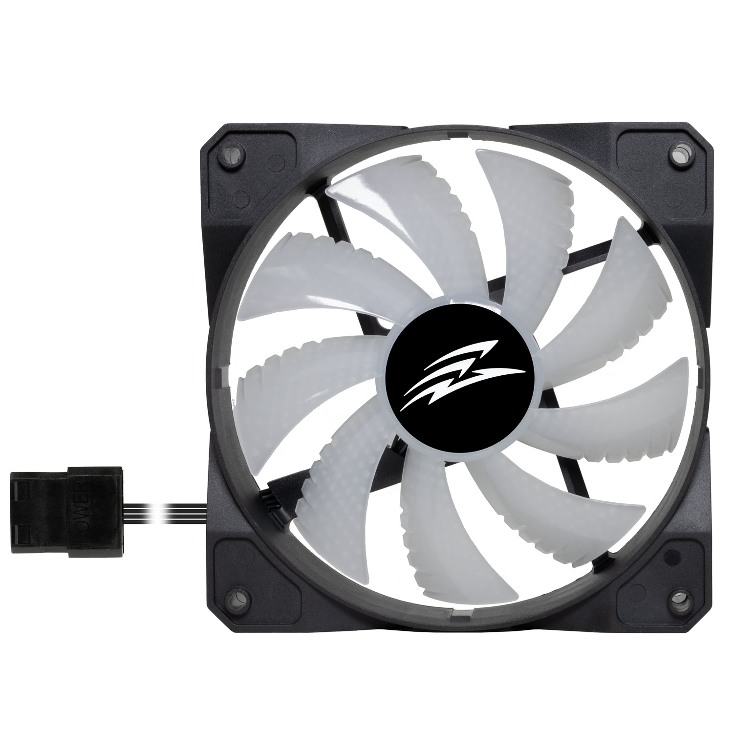 EVOLVEO 12FSB, ventilátor, 120mm, 4pin molex, ARGB, slave, čierny 