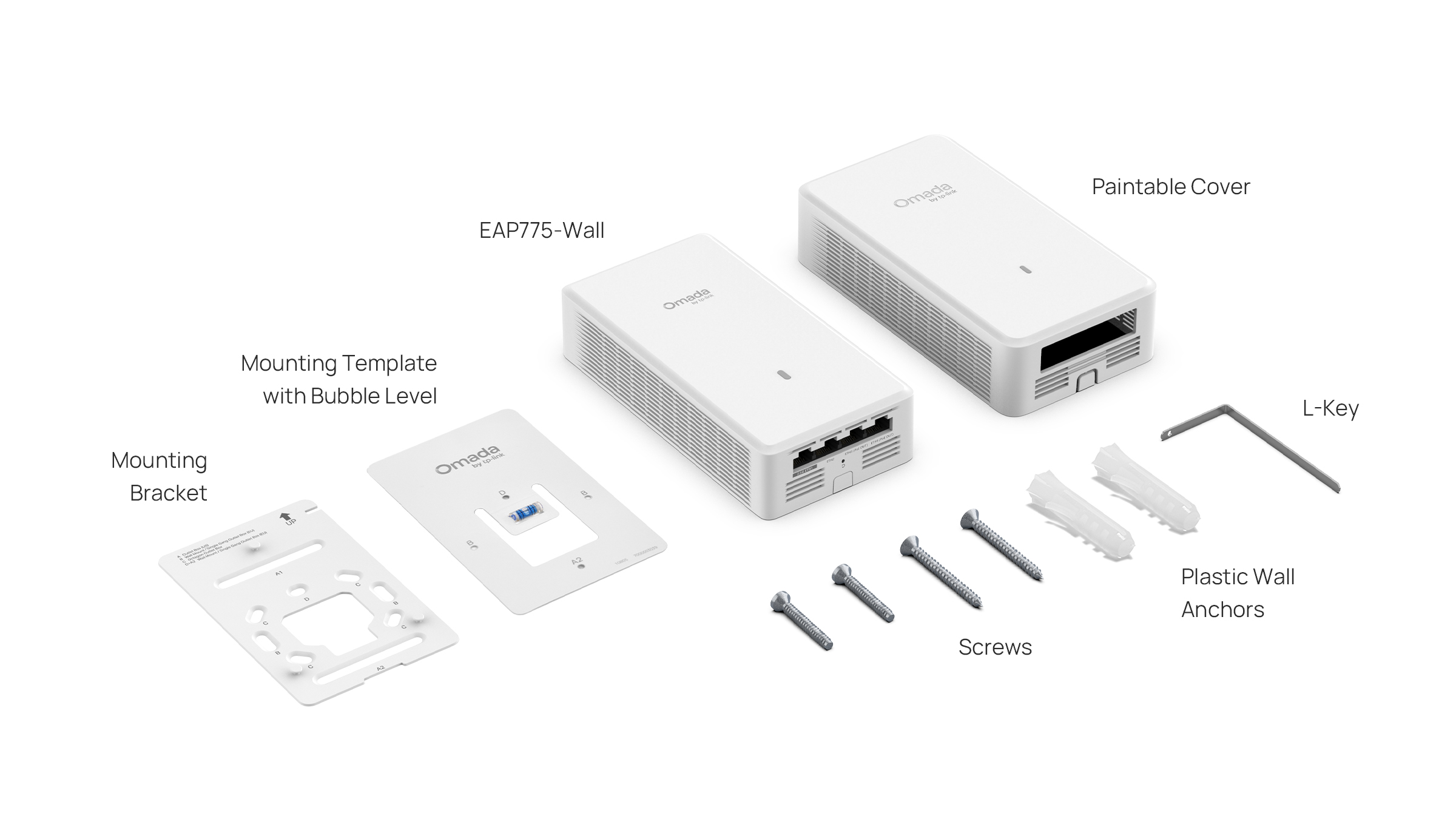 TP-Link EAP775-Wall BE11000 Wi-Fi 7 Access Point 