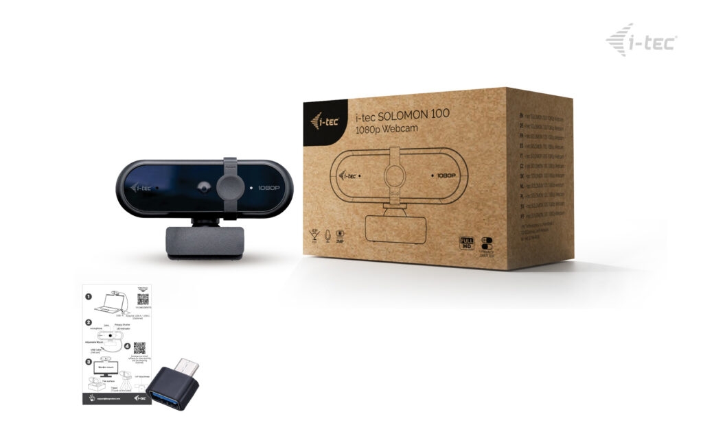 i-tec SOLOMON 100 1080p Webcam 