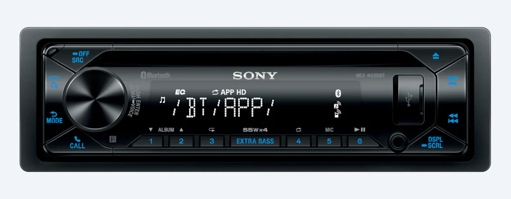 Sony prehrávač do auta MEX-N4300BT, BT, NFC, AUX, CD