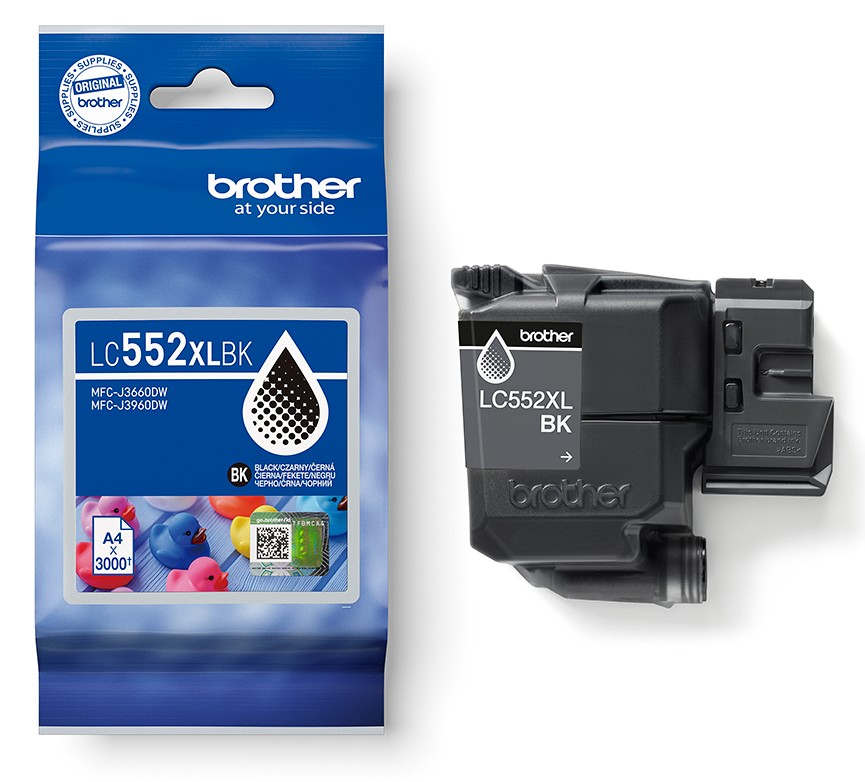 Brother LC-552XLBK - atrament čierny XL 