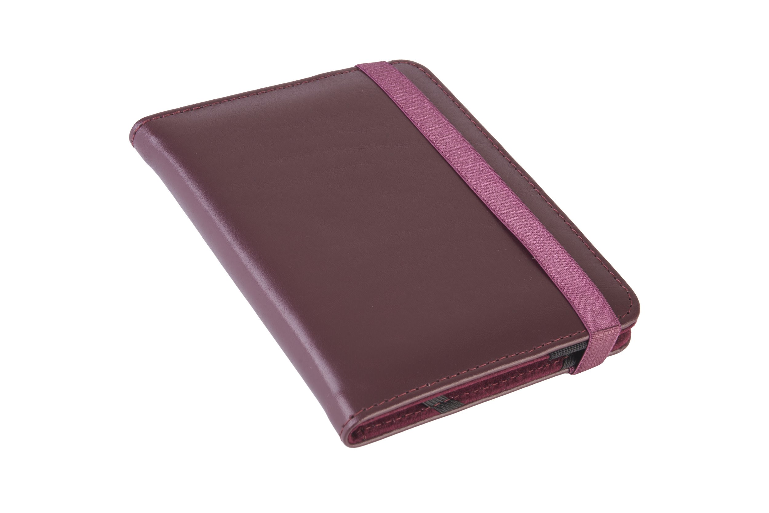 C-TECH PROTECT puzdro z pravej kože pre 6" zariadenie, RLC-02, bordó (Onyx Boox Go 6 a Poke 5) 