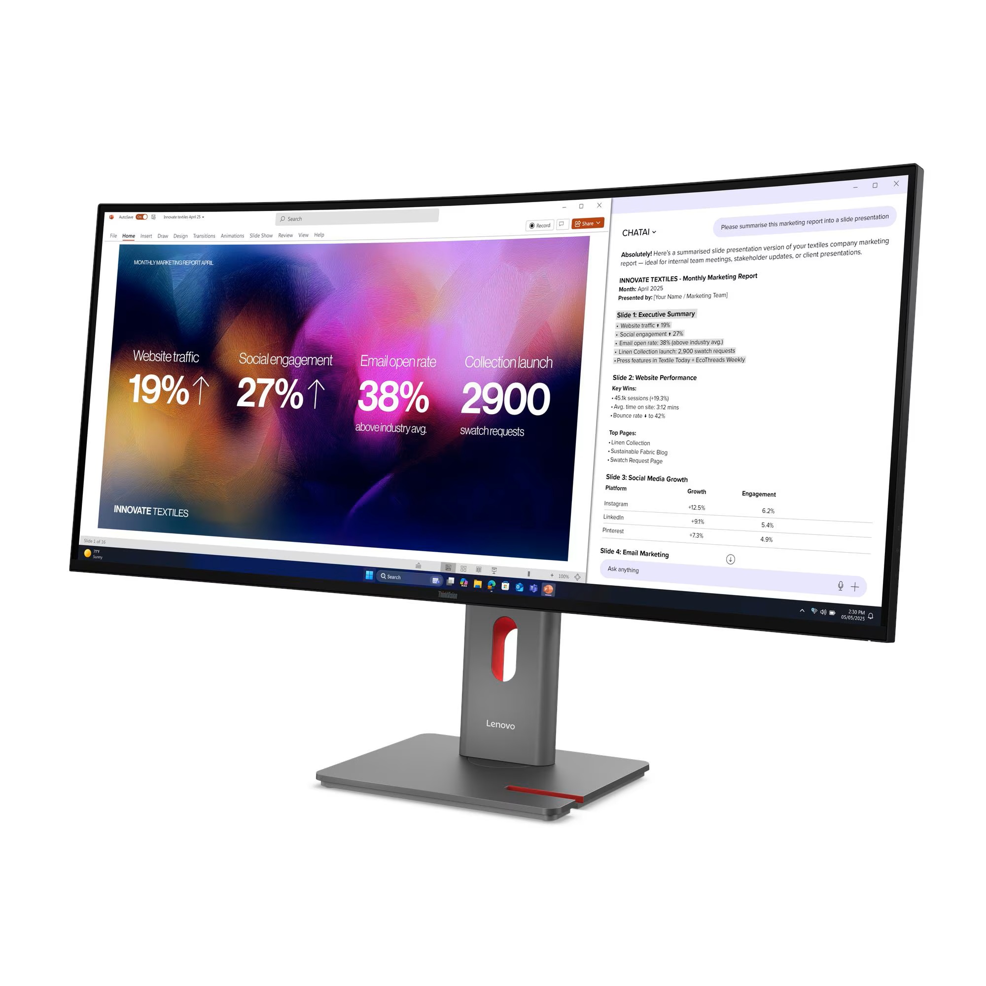 Lenovo ThinkVision/ P40WD-40/ 39, 7"/ IPS/ wUHD/ 120Hz/ 4ms/ Čierna/ 3R 
