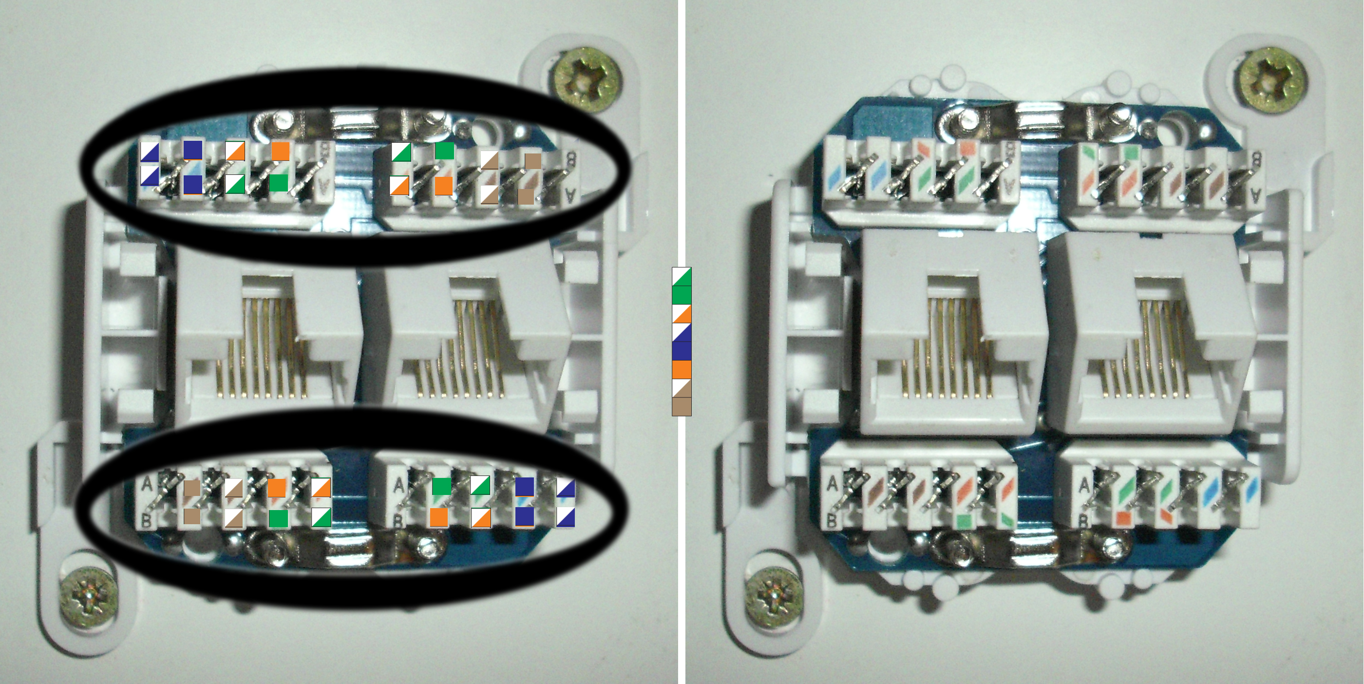 DATACOM UTP dvojzásuvka pod omietku 45 st.- Cat5e 