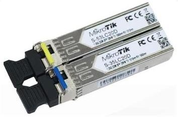 MikroTik Pár SingleMode SFP modulov 1.25G (80km)