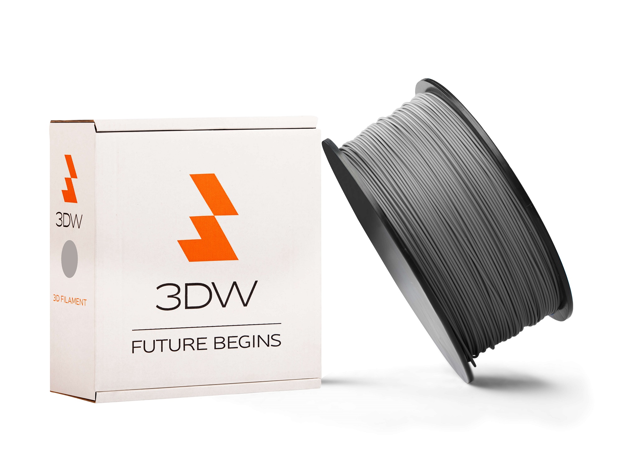 3DW - PLA filament 2, 9mm šedá, 1kg, tisk 195-225°C