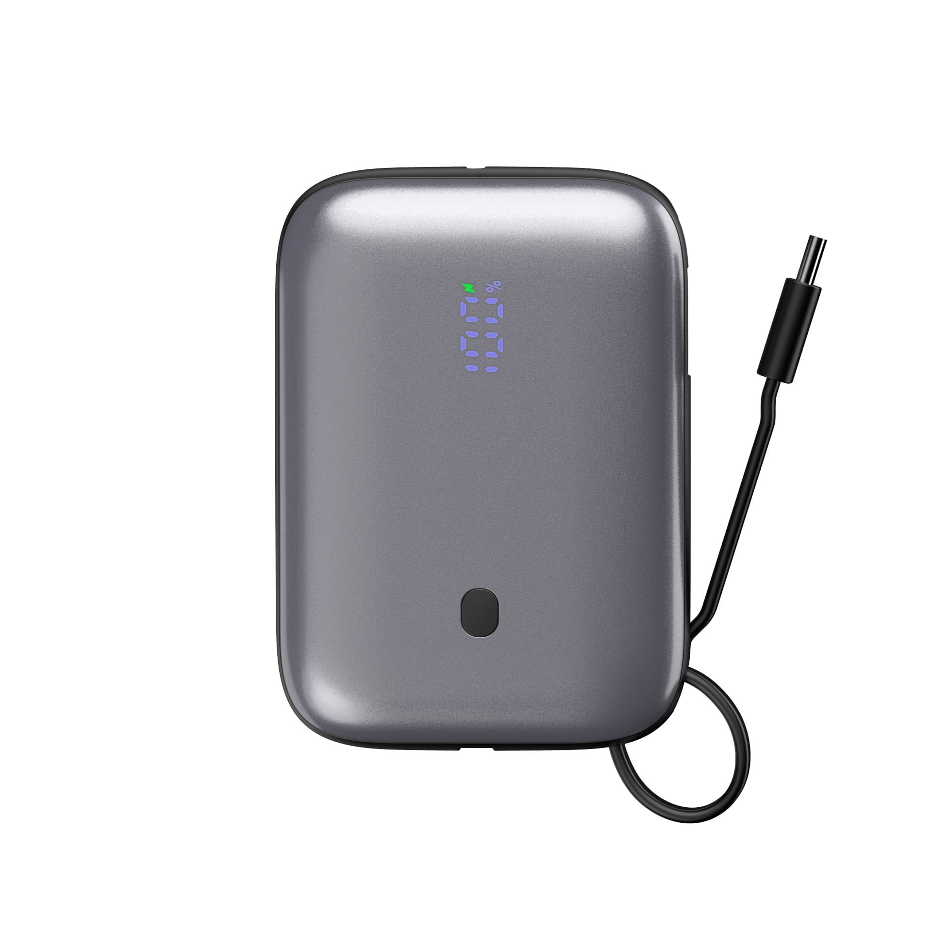 Platinet Powerbanka 10000 mAh 20W Power Delivery, 2xUSB-C, 1xUSB-A, kábel USB-C 1m, čierna 