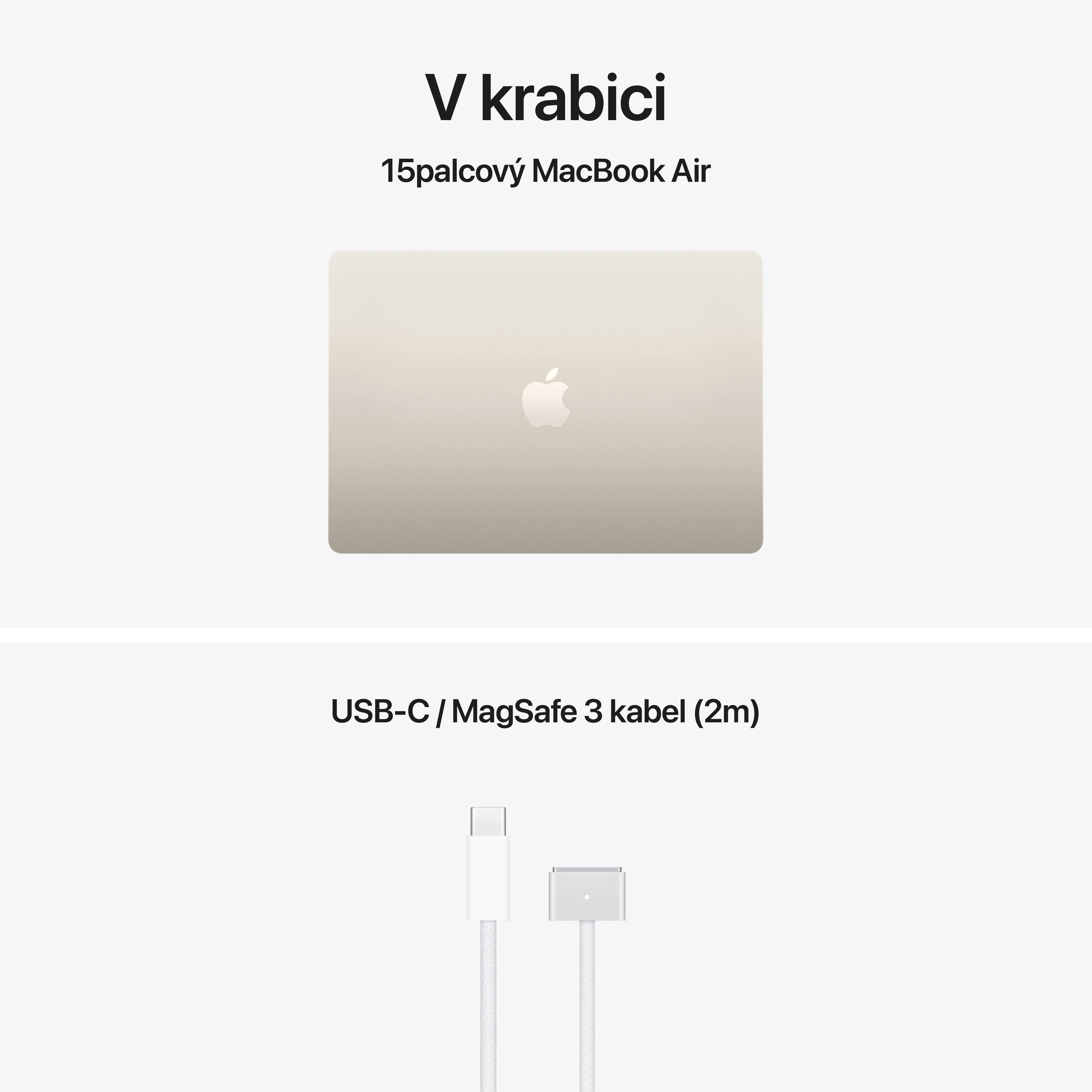 Apple MacBook Air 15"/ M5/ 15, 3"/ 2880x1864/ 16GB/ 1TB/ M5/ Tahoe/ Starlight/ 1R 