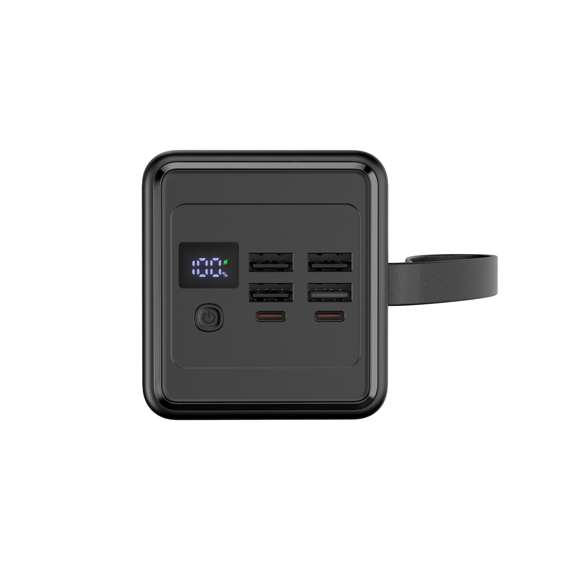 Platinet Powerbanka 60000 mAh 65W Power Delivery, 2xUSB-C, 2xUSB-A, kábel USB-C 1m, čierna 