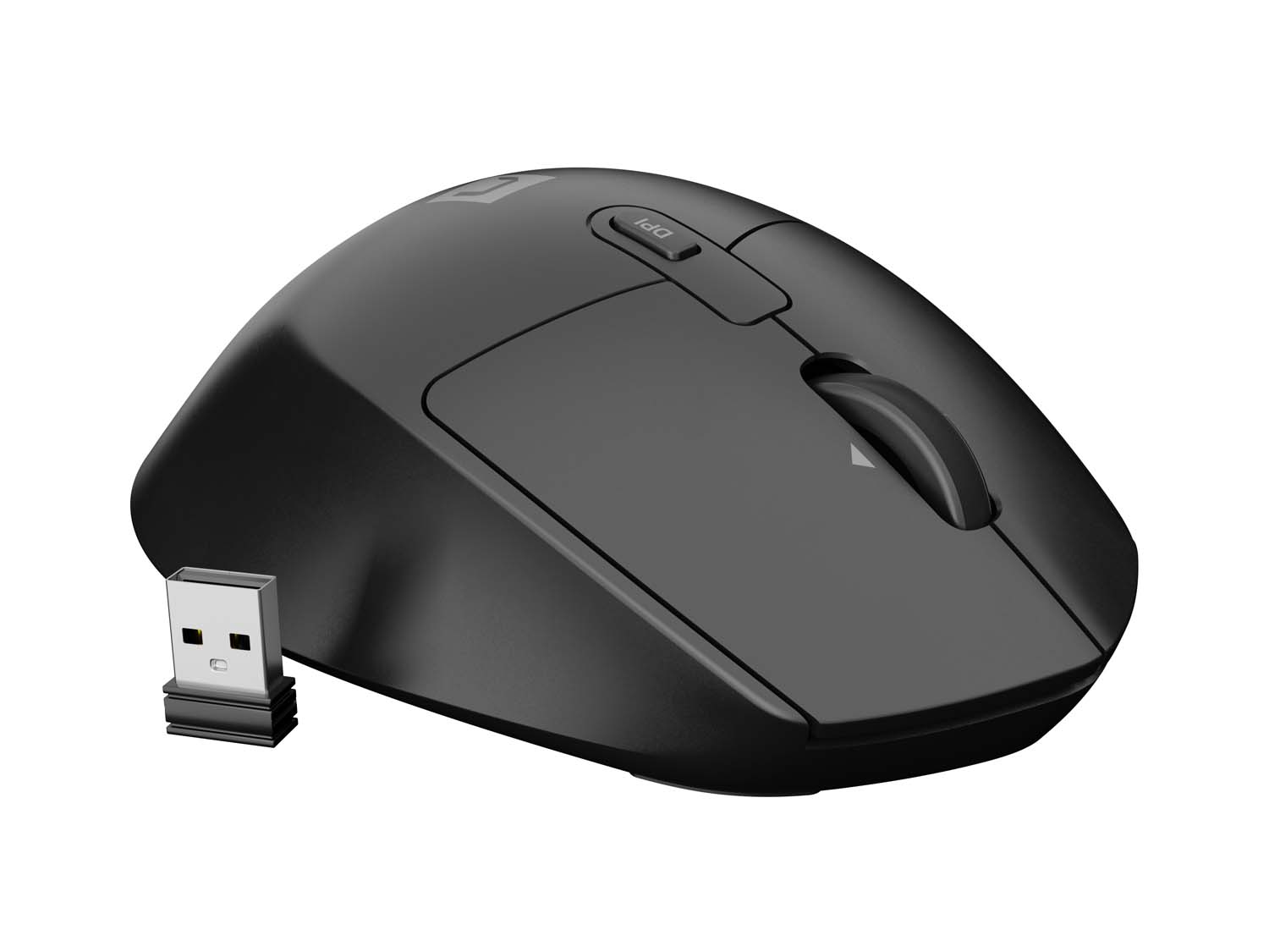 Myš bezdrôtová Natec KITE/ Kancelárska/ Blue Sense/ Pre pravákov/ 4 000 DPI/ USB+BT/ Čierna 