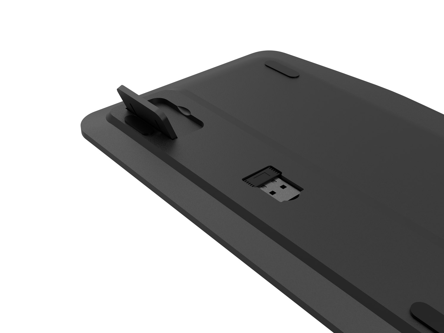 Bezdrôtová klávesnica pre Smart TV Natec TURBOT 2/ USB+BT/ US/ Čierna 