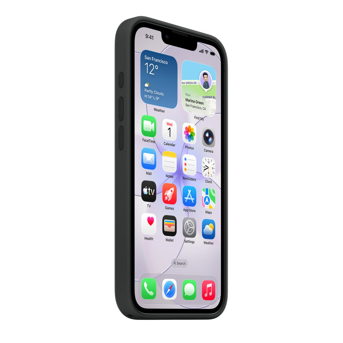 iPhone 17e Silicone Case with MagSafe – Black 