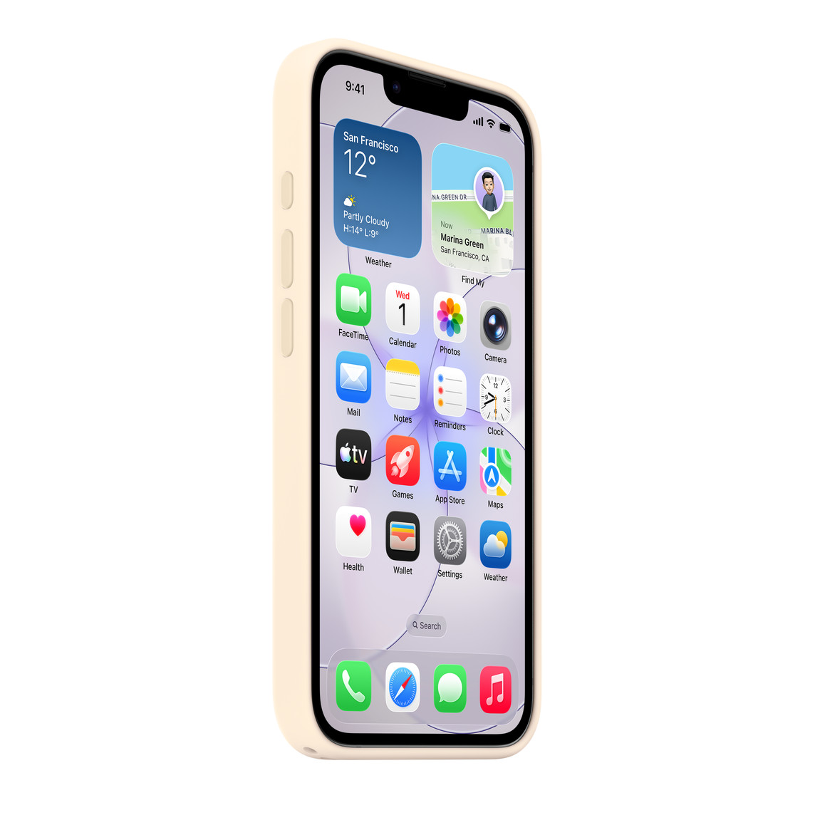 iPhone 17e Silicone Case with MagSafe – Vanilla 