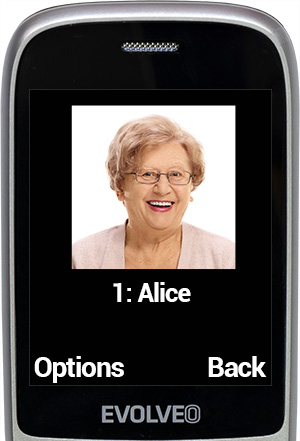 EVOLVEO EasyPhone FS, vyklápací telefón 2.8" pre seniorov s nabíjacím stojanom (červená farba) 