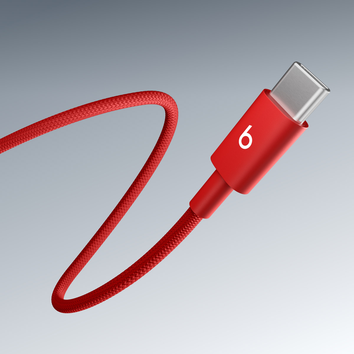 Beats 240W USB-C/ USB-C Braided Cable (3m) - Red 