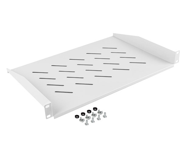 LANBERG 19" PEVNÁ POLICA 1U/ 483X315MM MAX. NOSNOSŤ DO 25 KG ŠEDÁ 