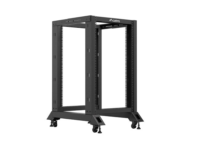 LANBERG OTVORENÝ RACK 18U 600X800 ČIERNY 