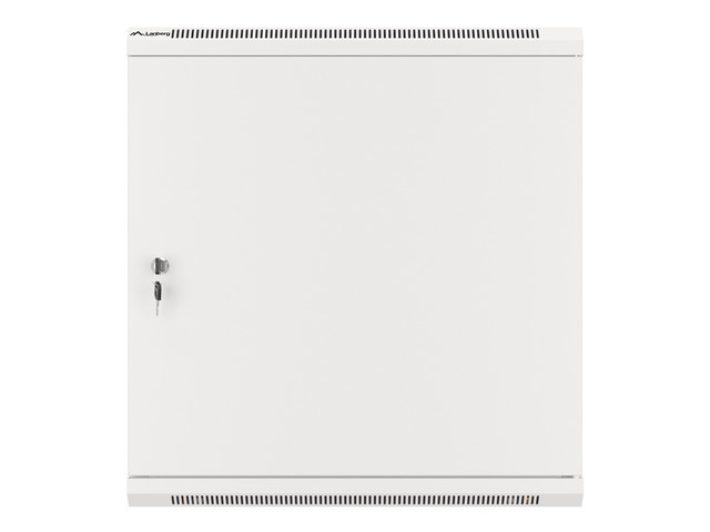 LANBERG RACKOVÁ SKRIŇA 19" NÁSTENNÁ 12U/ 600X450 PRO VLASTNÚ MONTÁŽ S KOVOVÝMI DVERAMI ŠEDÁ 
