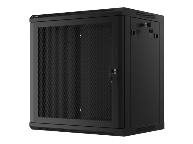 LANBERG 19" RACKOVÁ SKRIŇA 12U/ 600X450 S PERFOROVANÝMI DVERAMI ČIERNA - PLOCHÉ BALENIE 