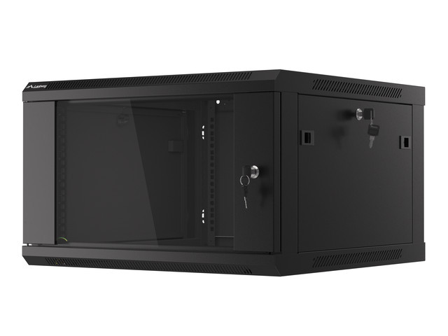 LANBERG 19" RACKOVÁ SKRIŇA PRO MONTÁŽ NA STENU 6U/ 600X600 (FLAT PACK) ČIERNA V2 