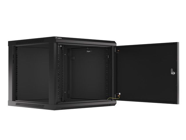 LANBERG RACKOVÁ SKRIŇA 19" PRO MONTÁŽ NA STENU 9U/ 600X600 PRO VLASTNÚ MONTÁŽ S KOVOVÝMI DVERAMI ČIERNA 