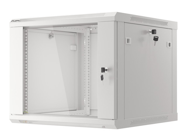 LANBERG RACKOVÁ SKRIŇA 19" PRO MONTÁŽ NA STENU 9U/ 600X600 (FLAT PACK) V2 ŠEDÁ 