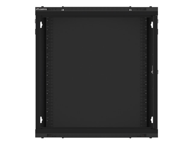 LANBERG RACKOVÁ SKRIŇA 19" NÁSTENNÁ 12U/ 600X600 PRO VLASTNÚ MONTÁŽ S KOVOVÝMI DVERAMI ČIERNA 