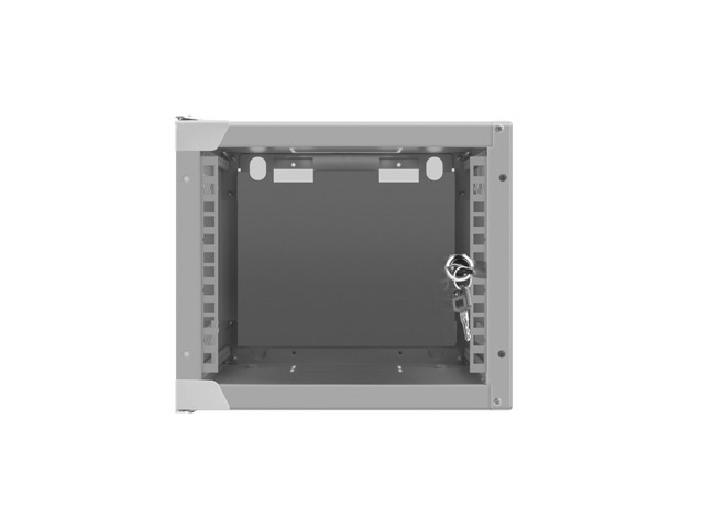 LANBERG RACKOVÁ SKRIŇA 10" NÁSTENNÁ 4U/ 280X310 (FLAT PACK) S PRESKLENÝMI DVERMI ŠEDÁ 