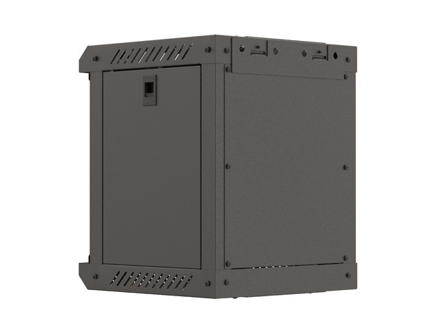 LANBERG RACKOVÁ SKRIŇA 10" PRO MONTÁŽ NA STENU 6U/ 300X300 (FLAT PACK) S PROSKLENÝMI DVERMI ČIERNA 