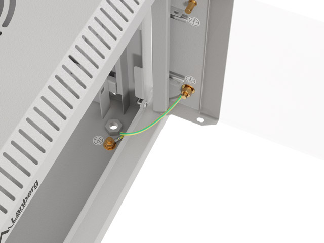 LANBERG RACKOVÁ SKRIŇA 10" NÁSTENNÁ 6U/ 300X300 (FLAT PACK) S PRESKLENÝMI DVERAMI ŠEDÁ 