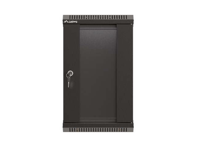 LANBERG RACKOVÁ SKRIŇA 10" NÁSTENNÁ 9U/ 300X300 (FLAT PACK) S PRESKLENÝMI DVERMI ČIERNA 
