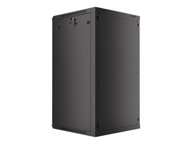 LANBERG 19" RACKOVÁ SKRIŇA PRO MONTÁŽ NA STENU 22U/ 600X600 (FLAT PACK) ČIERNA V2 