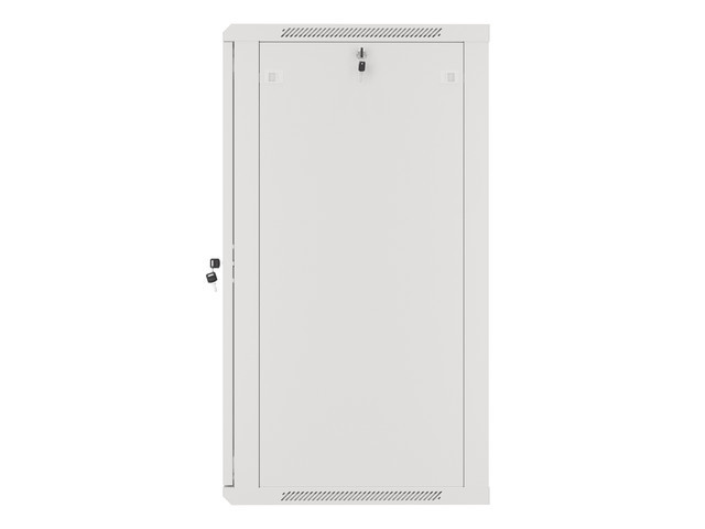 LANBERG 19" RACKOVÁ SKRIŇA PRO MONTÁŽ NA STENU 22U/ 600X600 (FLAT PACK) S PROSKLENÝMI DVERAMI ŠEDÁ V2 