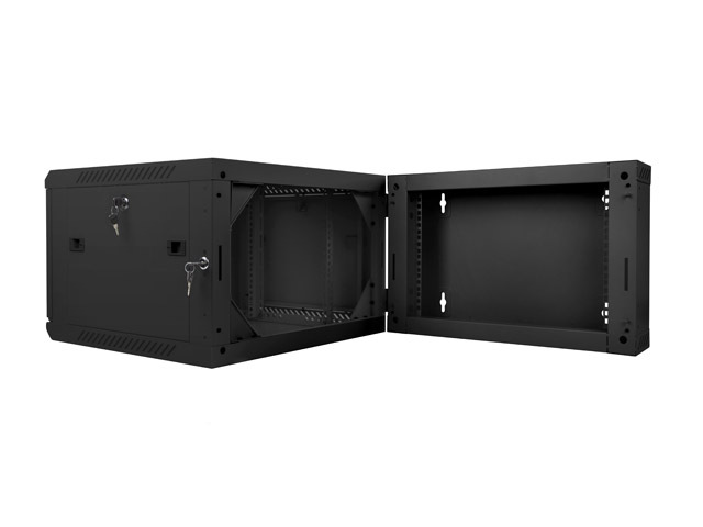 LANBERG RACKOVÁ SKRIŇA 19" DVOJDIELNA NÁSTENNÁ 6U/ 600X600 (FLAT PACK) ČIERNA 
