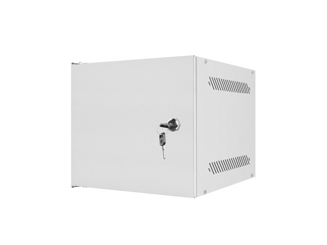 LANBERG RACKOVÁ SKRIŇA 10" NÁSTENNÁ 4U/ 280X310 PRO VLASTNÚ MONTÁŽ S KOVOVÝMI DVERAMI ŠEDÁ -FLAT PACK 
