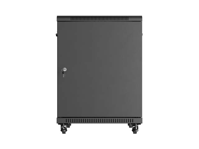 LANBERG INŠTALAČNÝ RACK 19" 15U 600X800 ČIERNE SKLENENÉ DVERE (PLOCHÉ BALENIE) 
