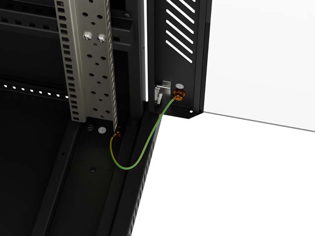 LANBERG INŠTALAČNÝ RACK 19" 15U 600X800 ČIERNE SKLENENÉ DVERE (PLOCHÉ BALENIE) 